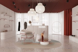 Cảm nhận sự nhẹ nhàng trong mẫu thiết kế shop thời trang nữ này